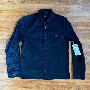 Vuori Men's Ripstop Stretch Button Down Jacket - Black  Mens Size Large NWT